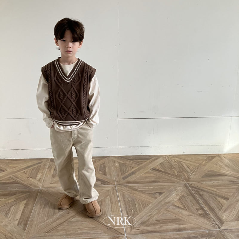 Nrk - Korean Children Fashion - #kidsstore - Corduroy Span Straight Pants - 12