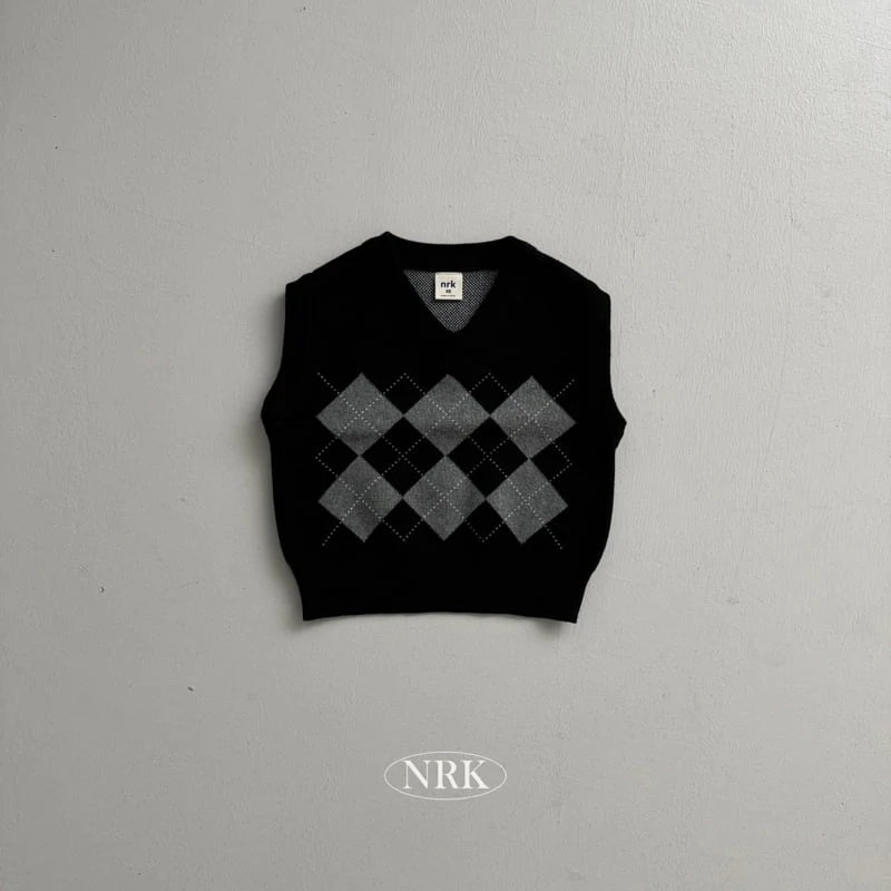 Nrk - Korean Children Fashion - #minifashionista - Cotton Argyle Vest - 2