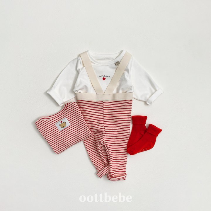 Oott Bebe - Korean Baby Fashion - #babyboutique - Bebe Love Tee (set of 2)