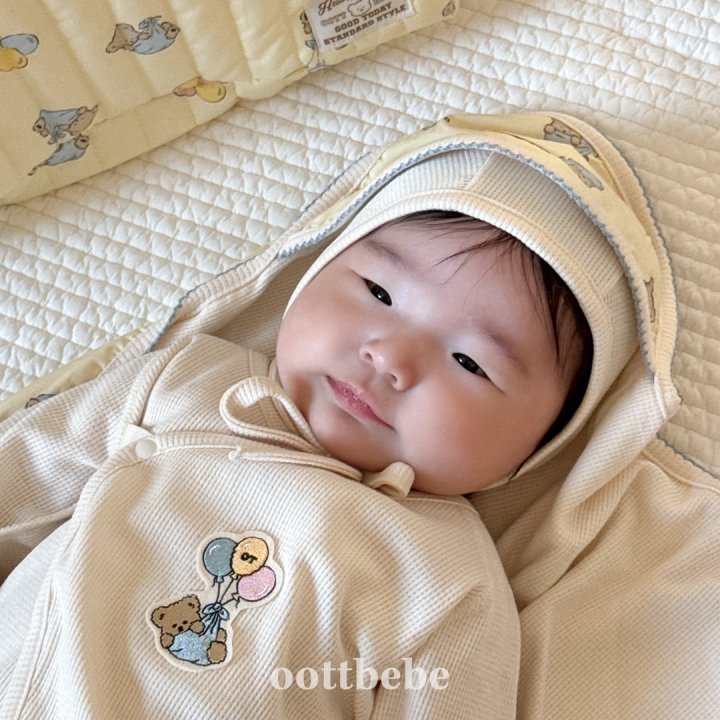 Oott Bebe - Korean Baby Fashion - #babyboutiqueclothing - Otti Balloon Newborn Jeogori - 3