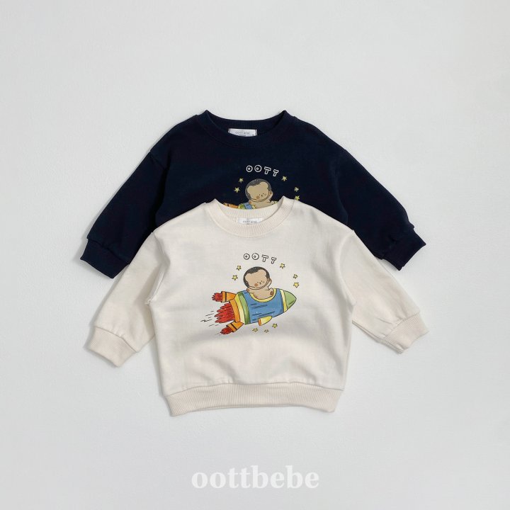 Oott Bebe - Korean Baby Fashion - #babyclothing - Spaceship Sweatshirts