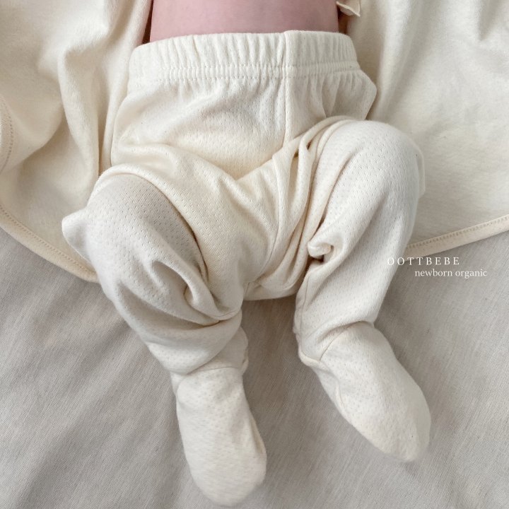 Oott Bebe - Korean Baby Fashion - #babyboutiqueclothing - Organic Mash Foot Leggings - 4