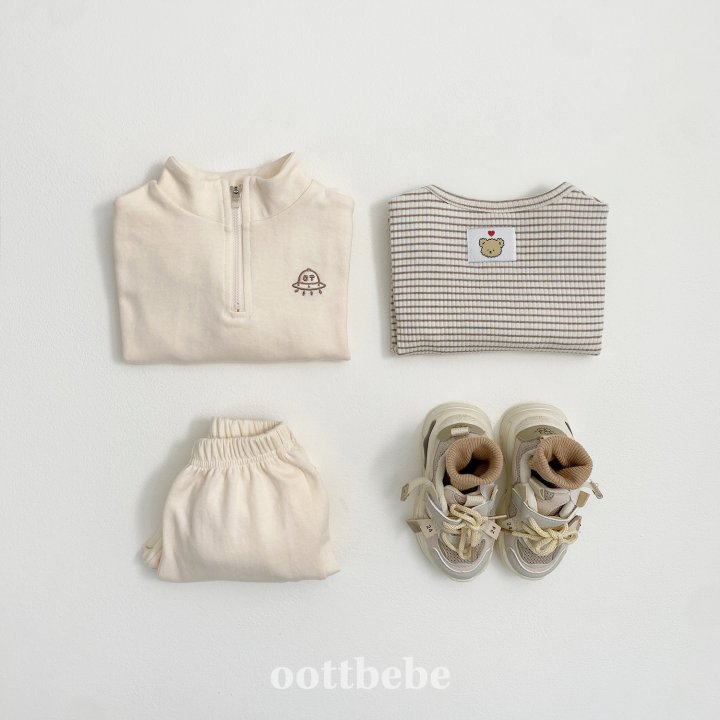 Oott Bebe - Korean Baby Fashion - #babyfashion - UFO Anorak Top Bottom Set - 9