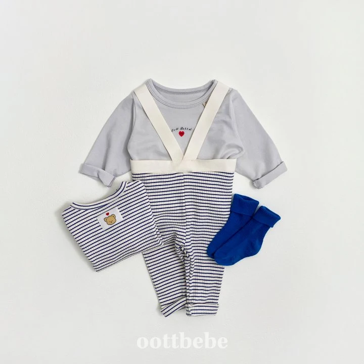 Oott Bebe - Korean Baby Fashion - #babyfever - Bebe Love Tee (set of 2) - 5