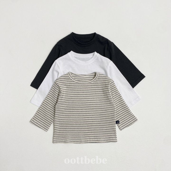 Oott Bebe - Korean Baby Fashion - #babyfever - Basic Tee Set (set of 3) - 3