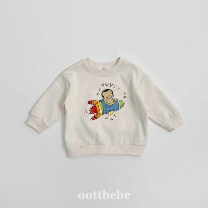 Oott Bebe - Korean Baby Fashion - #babyfever - Spaceship Sweatshirts - 4