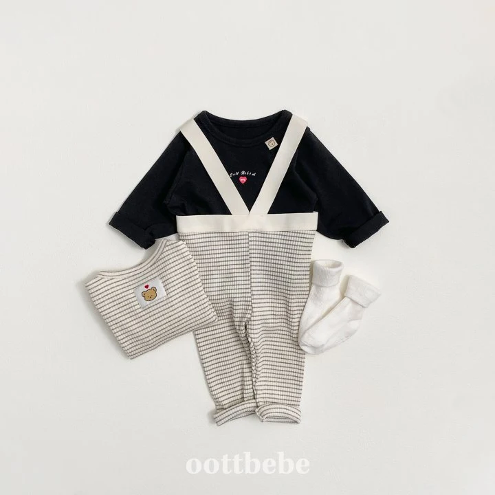 Oott Bebe - Korean Baby Fashion - #babygirlfashion - Bebe Love Tee (set of 2) - 6