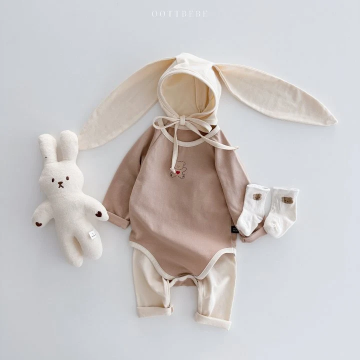 Oott Bebe - Korean Baby Fashion - #babylifestyle - Sweet Modal Bunny Bonnet - 12