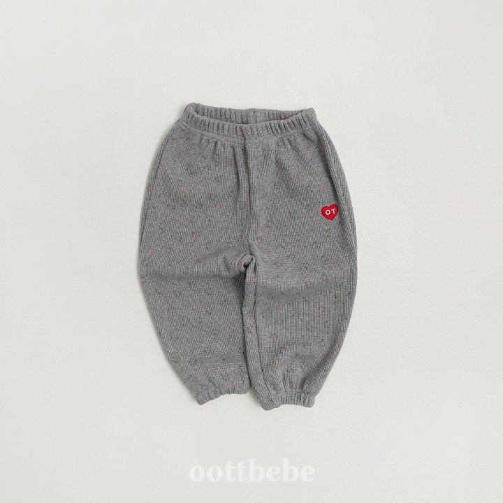 Oott Bebe - Korean Baby Fashion - #babyoninstagram - Holiday Waffle Pants - 3