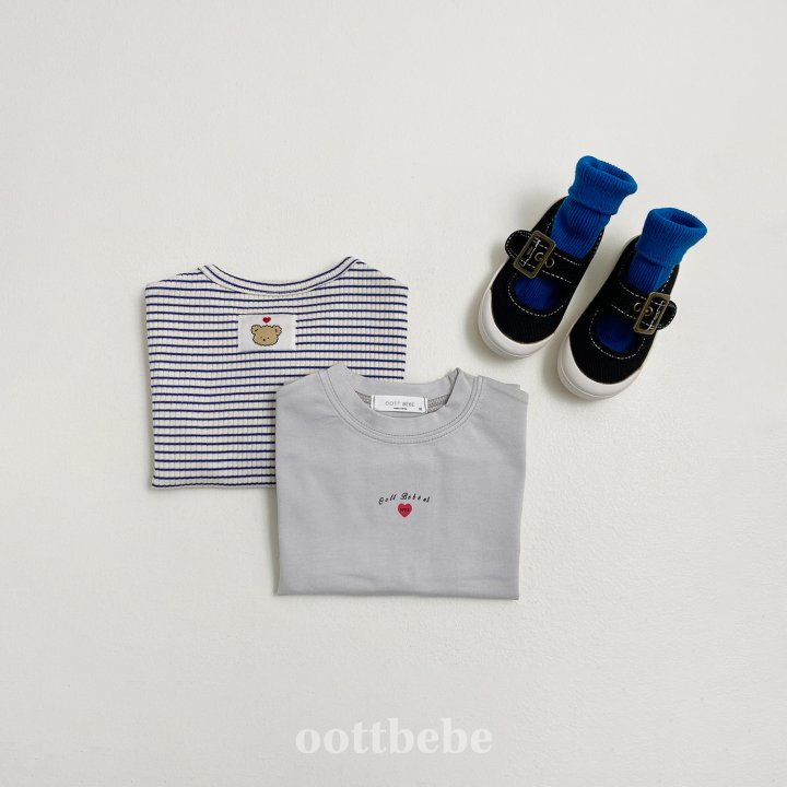 Oott Bebe - Korean Baby Fashion - #babyoninstagram - Love Tee (set of 2) - 7