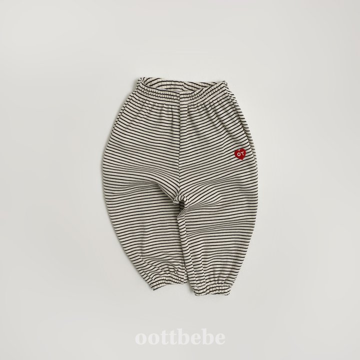 Oott Bebe - Korean Baby Fashion - #babyoninstagram - Holiday Waffle Pants - 4