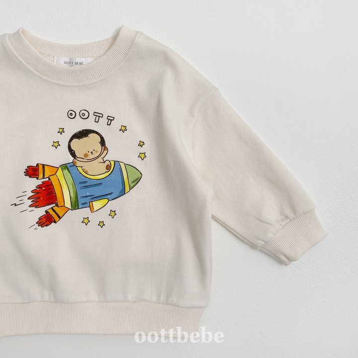 Oott Bebe - Korean Baby Fashion - #babyoutfit - Spaceship Sweatshirts - 9