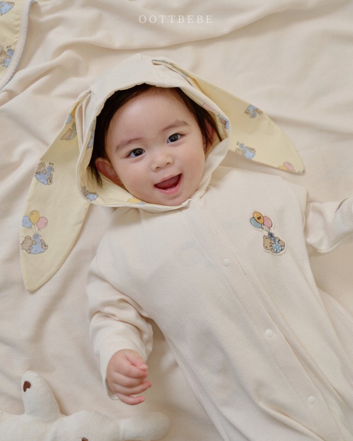 Oott Bebe - Korean Baby Fashion - #babyoutfit - Otti Balloon Newborn Blanket