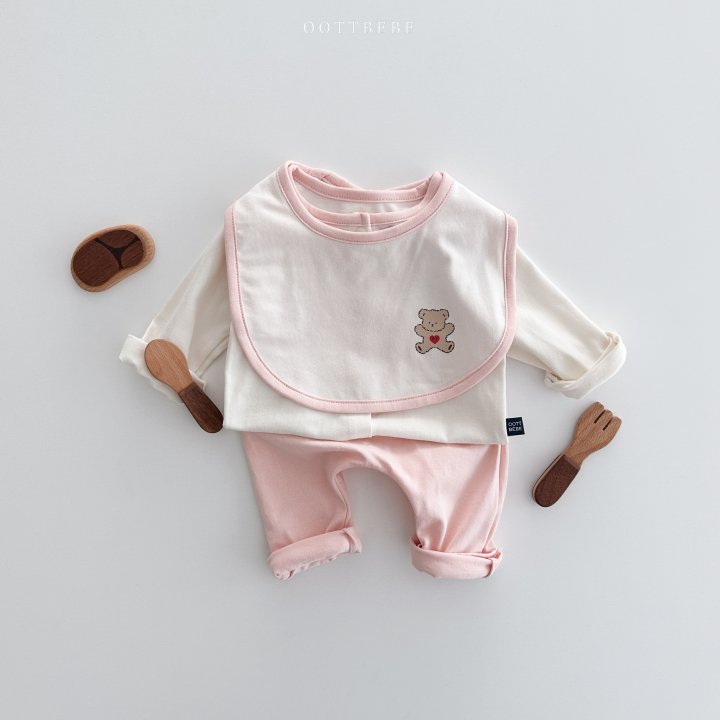 Oott Bebe - Korean Baby Fashion - #babyoutfit - Sweet Modal Reversible Bib