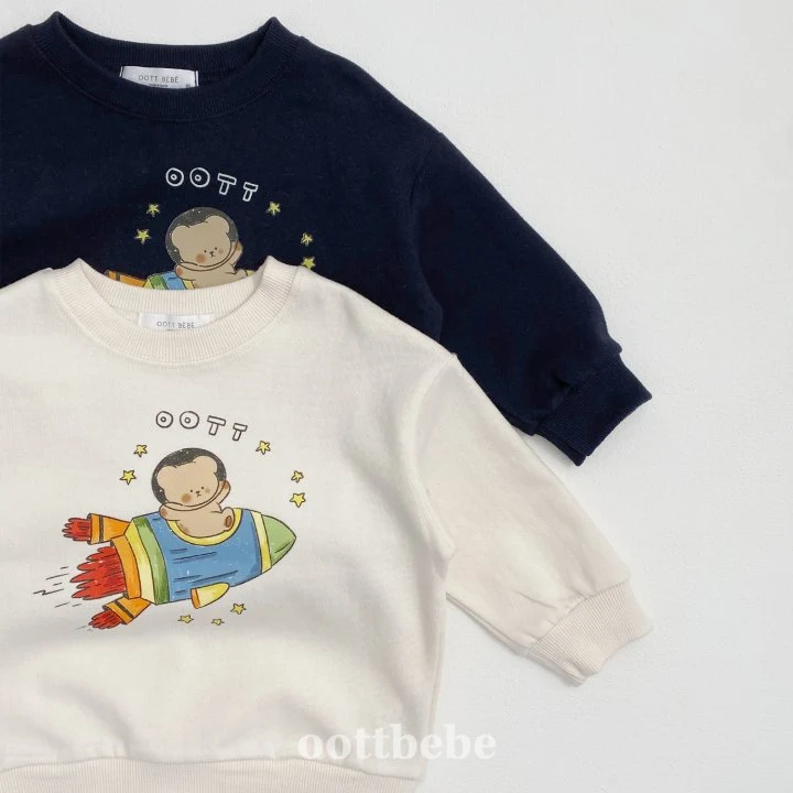 Oott Bebe - Korean Baby Fashion - #babywear - Spaceship Sweatshirts - 10