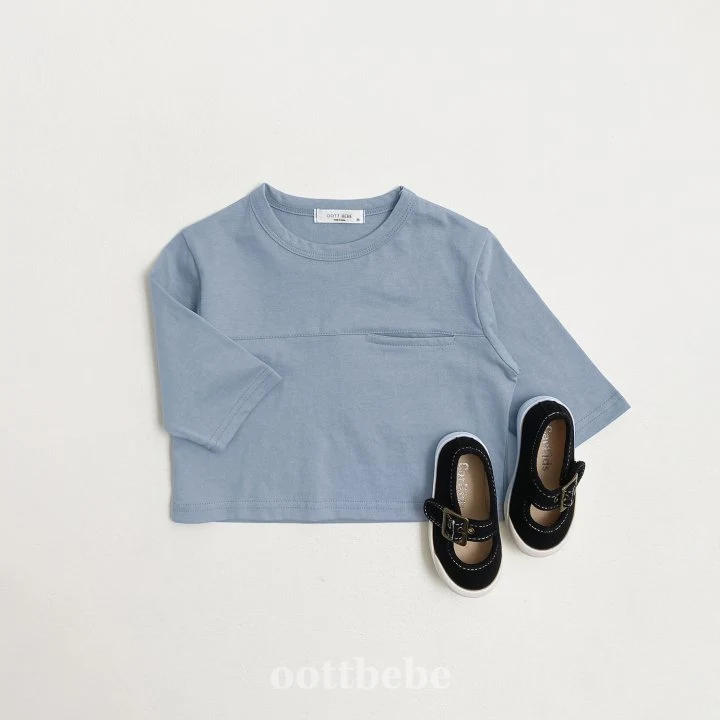 Oott Bebe - Korean Baby Fashion - #babyoutfit - Margarine Tee - 4