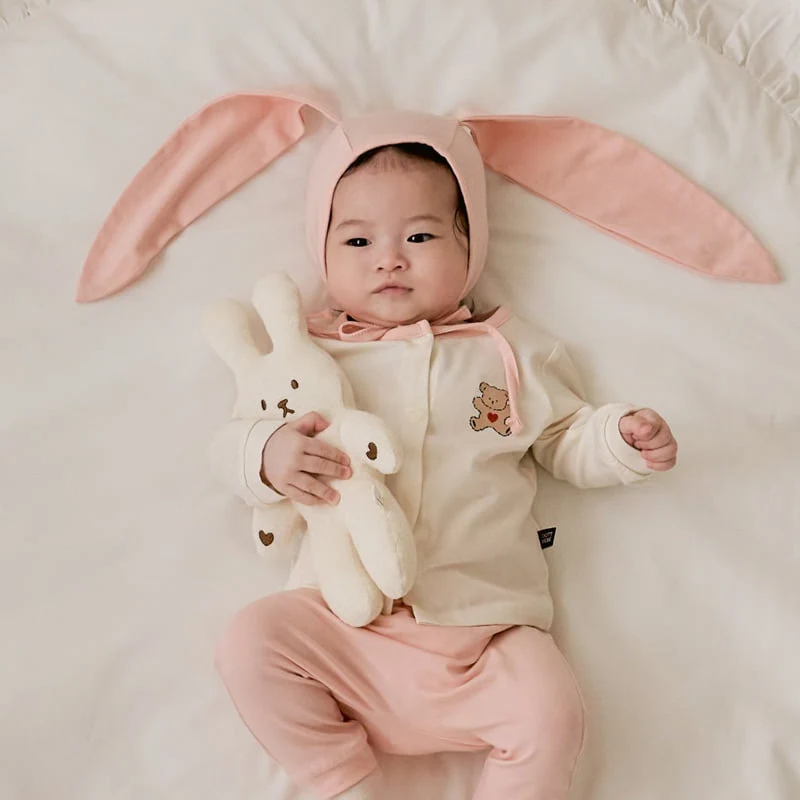 Oott Bebe - Korean Baby Fashion - #babyoutfit - Sweet Modal Baby Easywear - 4