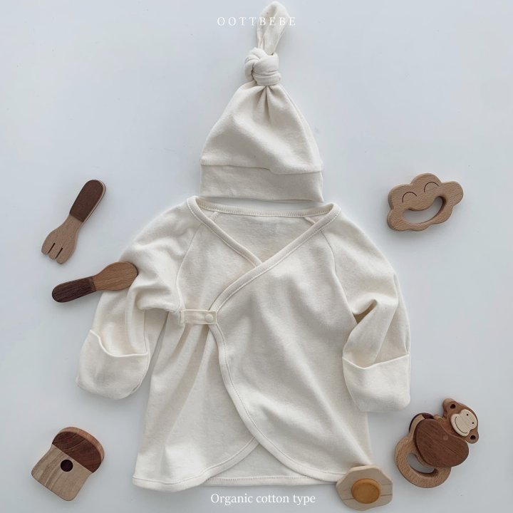 Oott Bebe - Korean Baby Fashion - #babywear - Organic Newborn Mash Jeogori Bonnet Set - 7