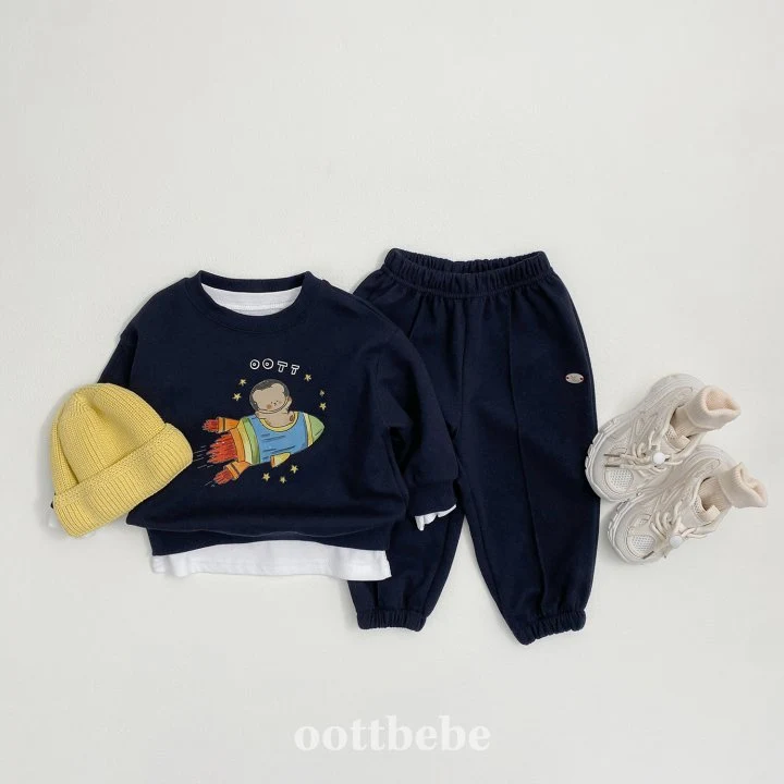 Oott Bebe - Korean Baby Fashion - #onlinebabyboutique - Spaceship Sweatshirts - 11