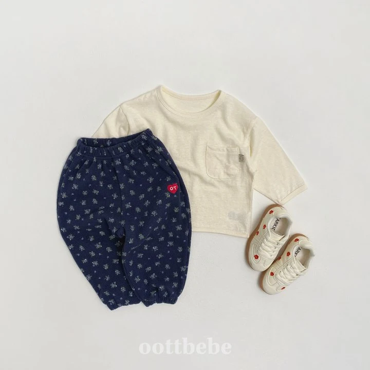 Oott Bebe - Korean Baby Fashion - #onlinebabyboutique - Holiday Waffle Pants - 8