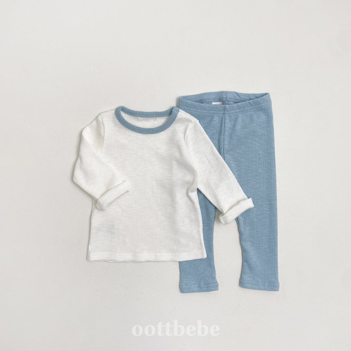 Oott Bebe - Korean Baby Fashion - #onlinebabyshop - Ribbed Slush Easywear - 10