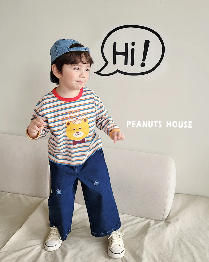 Peanuts - Korean Children Fashion - #childofig - Bow Tie Bear Tee - 10