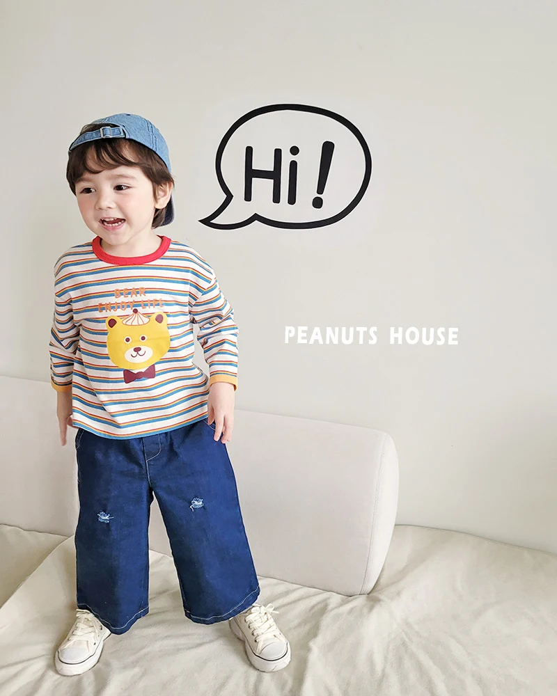 Peanuts - Korean Children Fashion - #childofig - Bow Tie Bear Tee - 11