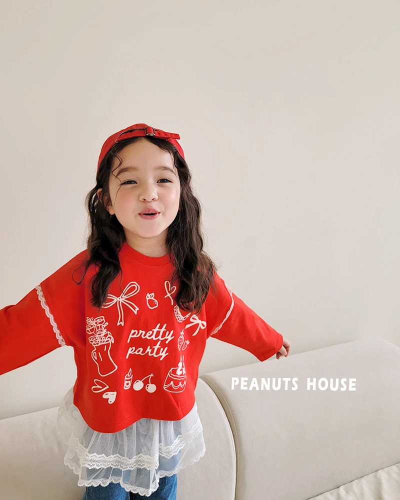 Peanuts - Korean Children Fashion - #discoveringself - Lace Tee - 8