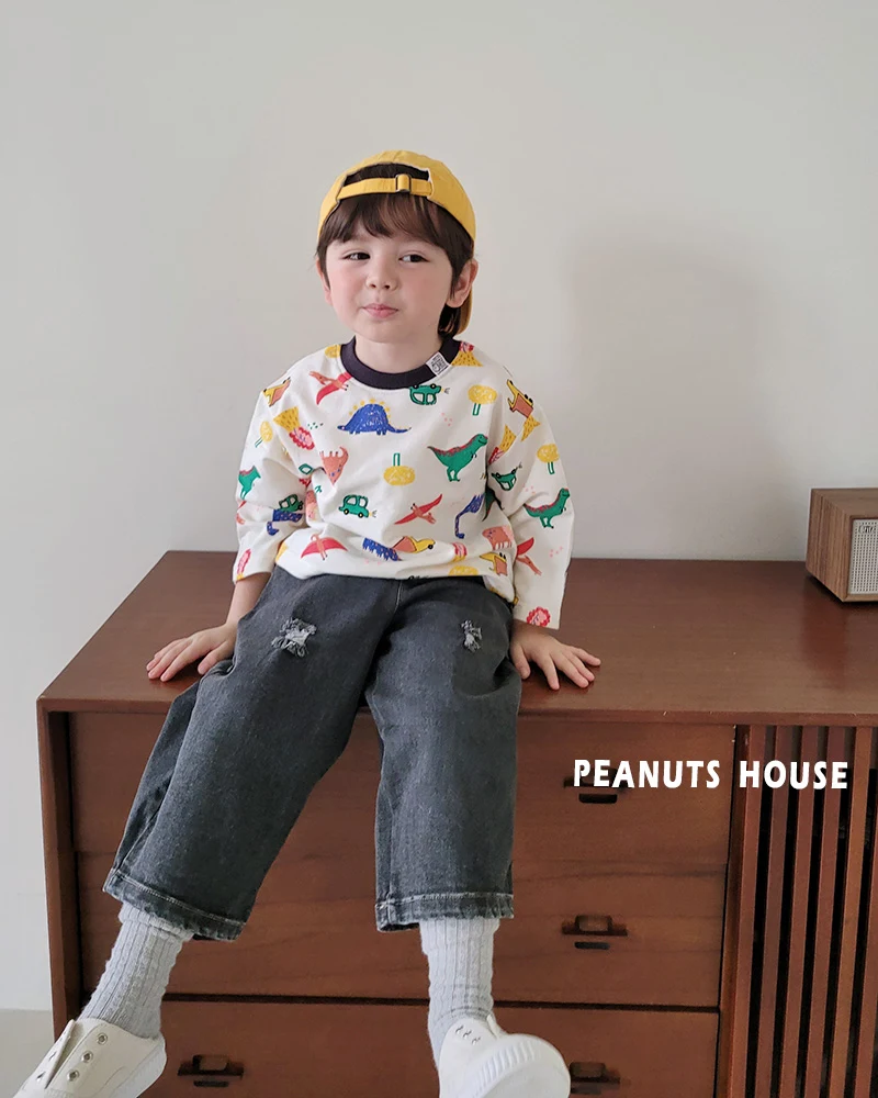 Peanuts - Korean Children Fashion - #discoveringself - Old Jeans - 7