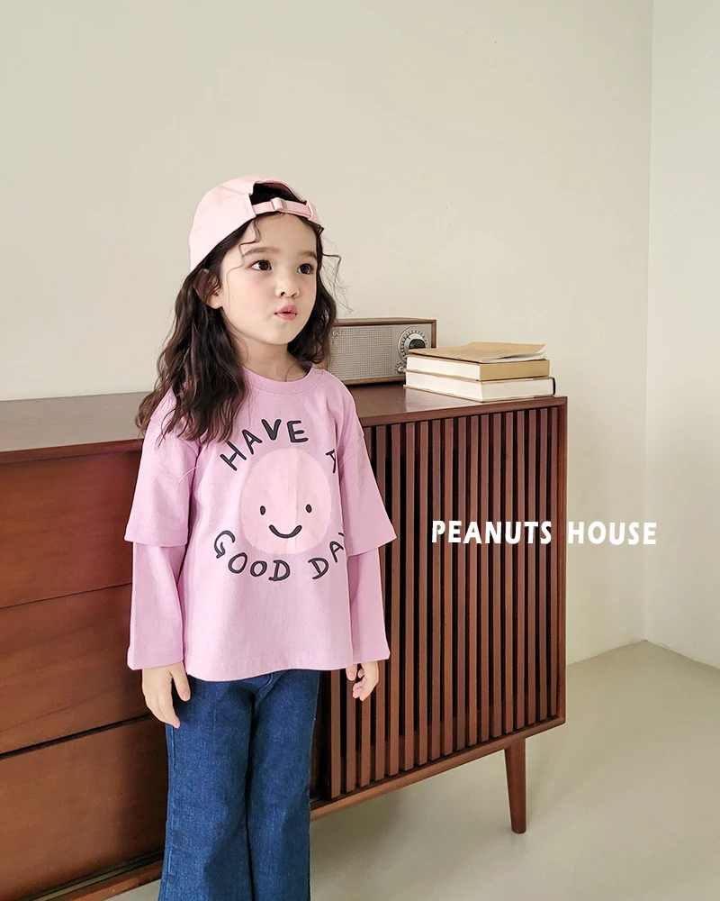 Peanuts - Korean Children Fashion - #discoveringself - Smile Tee - 3