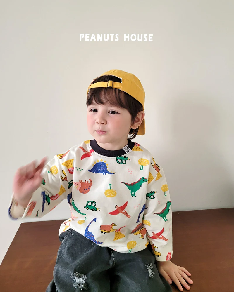 Peanuts - Korean Children Fashion - #discoveringself - Dino Bear Tee