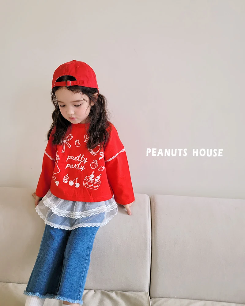 Peanuts - Korean Children Fashion - #fashionkids - Lace Tee - 9