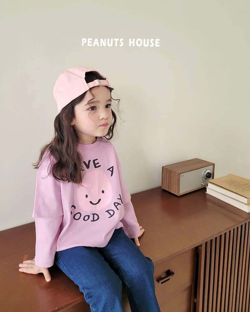 Peanuts - Korean Children Fashion - #discoveringself - Smile Tee - 4