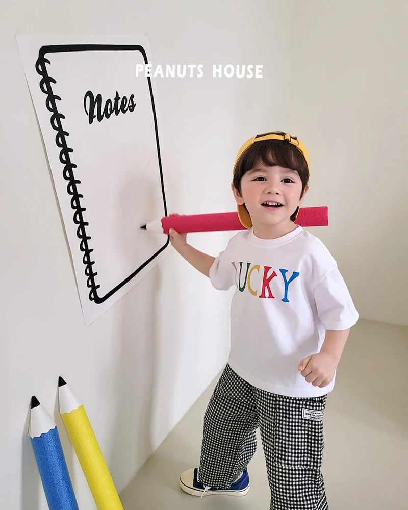 Peanuts - Korean Children Fashion - #kidsshorts - Lucky Tee