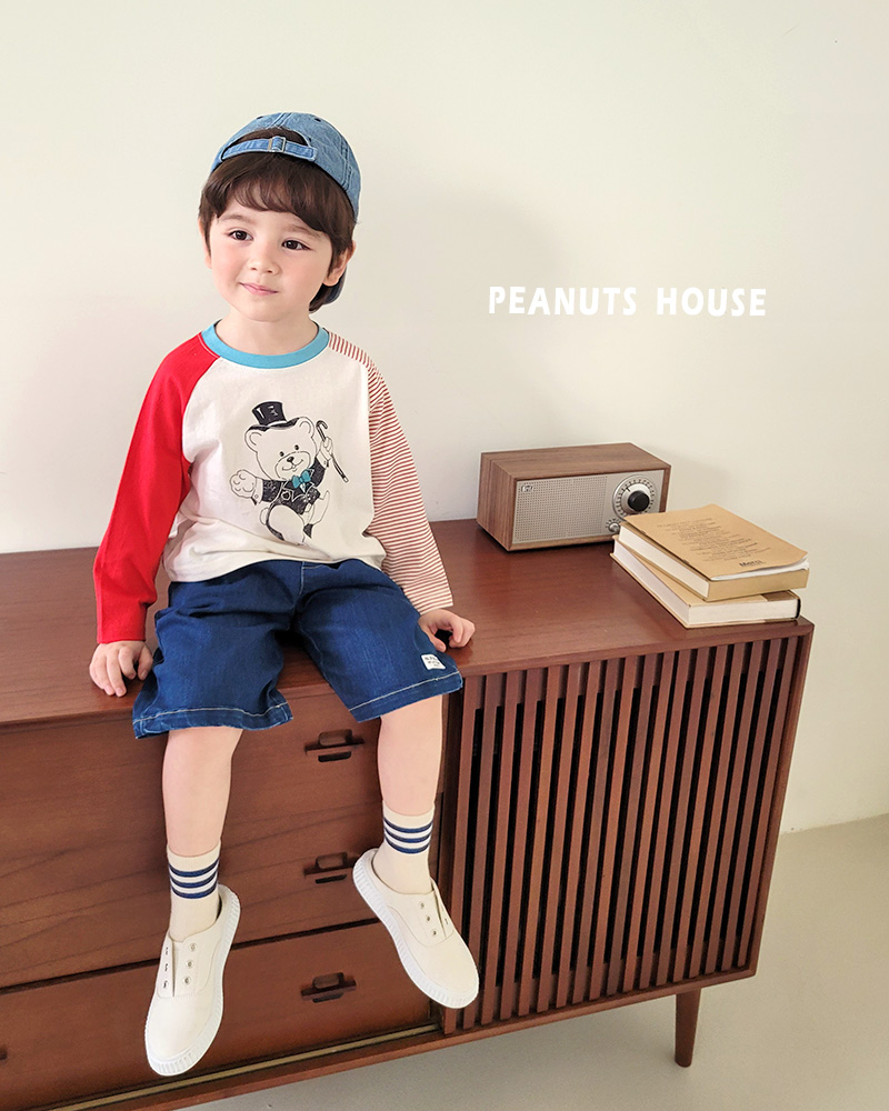 Peanuts - Korean Children Fashion - #kidsshorts - Little Gentle Bear Tee - 6