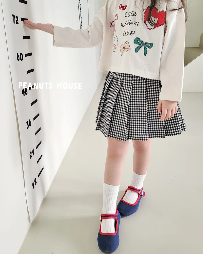 Peanuts - Korean Children Fashion - #kidsshorts - Check Wrap Pants