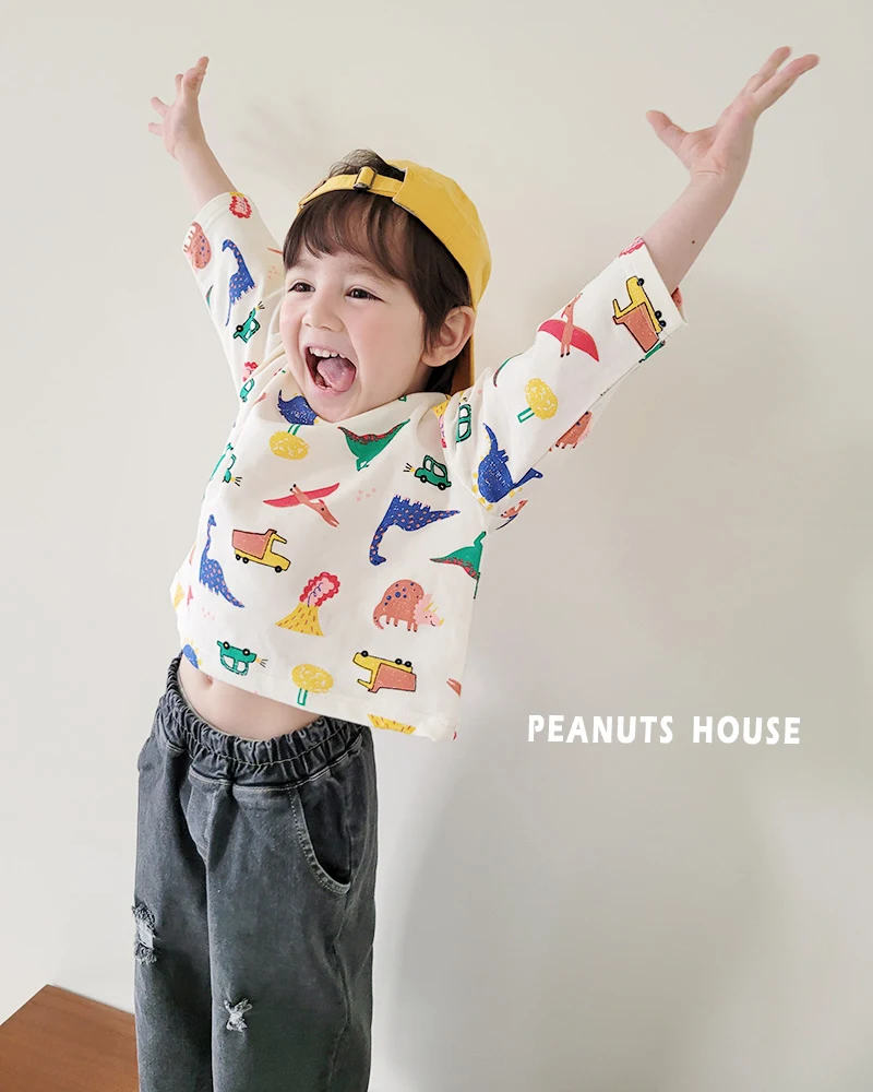 Peanuts - Korean Children Fashion - #kidzfashiontrend - Dino Bear Tee - 5