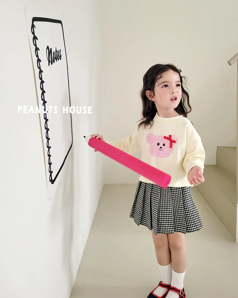 Peanuts - Korean Children Fashion - #magicofchildhood - Check Wrap Pants - 6