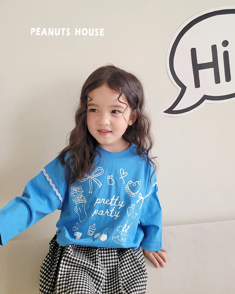 Peanuts - Korean Children Fashion - #prettylittlegirls - Lace Tee