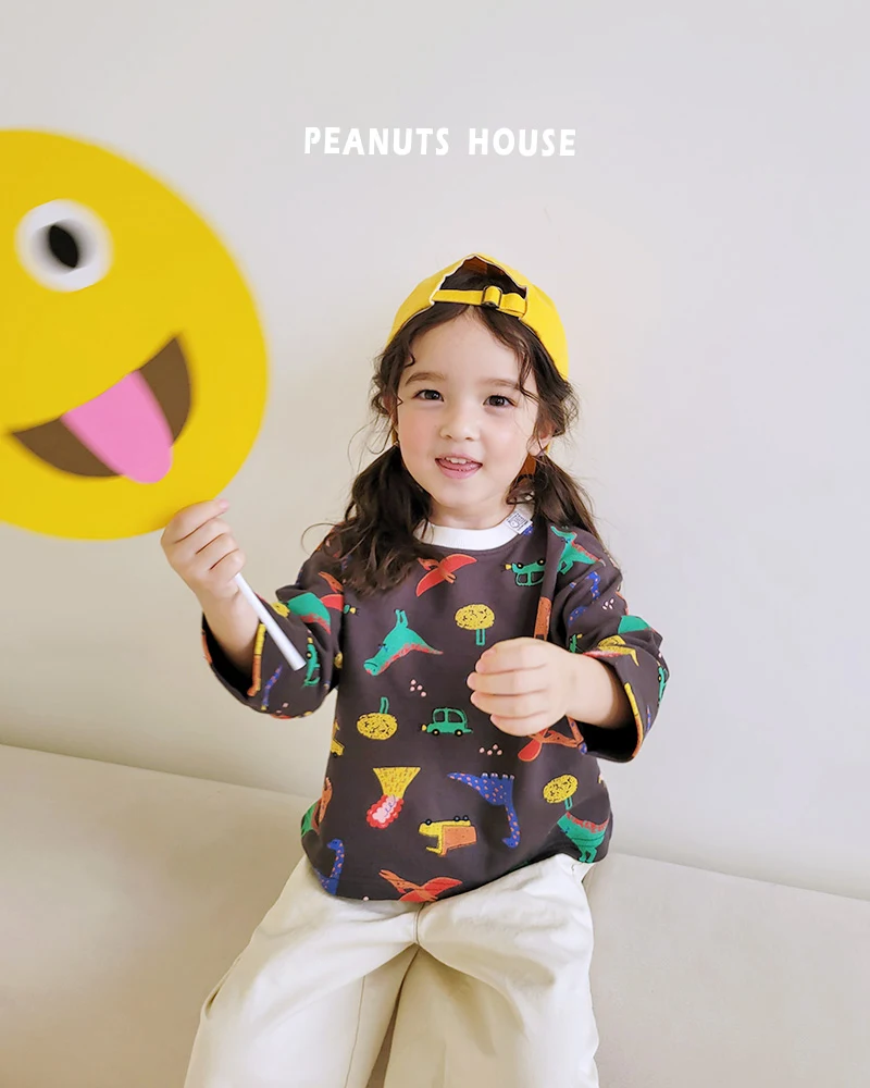 Peanuts - Korean Children Fashion - #prettylittlegirls - Dino Bear Tee - 10