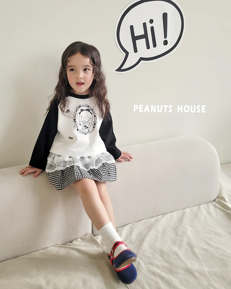 Peanuts - Korean Children Fashion - #stylishchildhood - Lace Skirt - 6