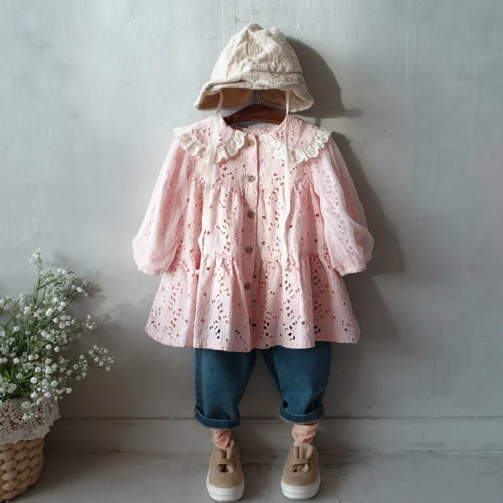 Pudding - Korean Children Fashion - #Kfashion4kids - Two-tuck Wide Denim Pants - 9