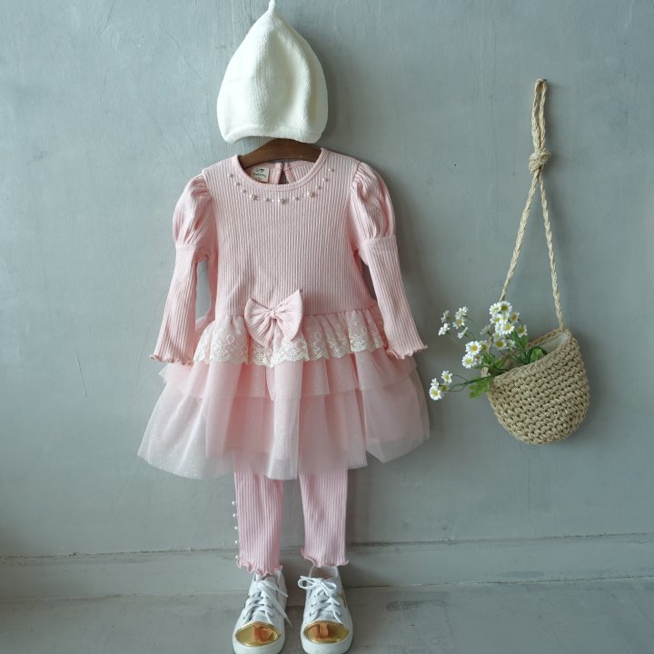 Pudding - Korean Children Fashion - #Kfashion4kids - Cancan One-piece - 5