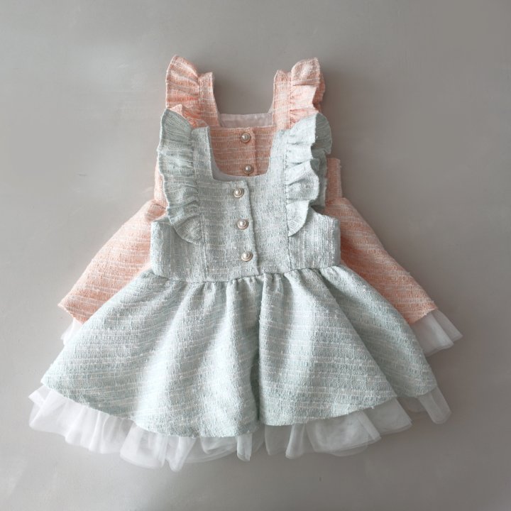 Pudding - Korean Children Fashion - #kidzfashiontrend - Ruffle Jumper Skirt - 4