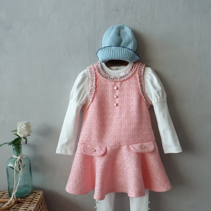 Pudding - Korean Children Fashion - #Kfashion4kids - Lovely Jumper Skirt - 3