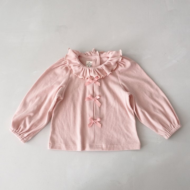 Pudding - Korean Children Fashion - #childofig - Frill Tee - 5