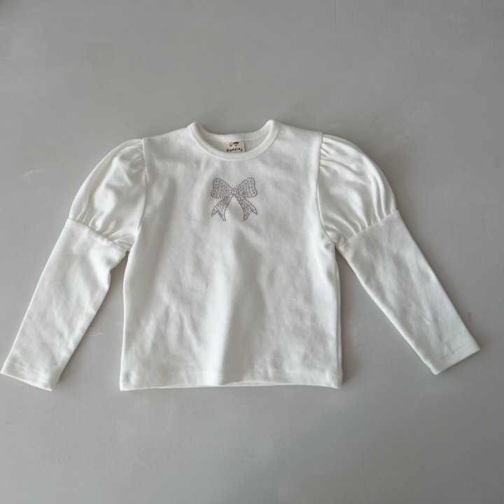 Pudding - Korean Children Fashion - #childofig - Ribbon Tee - 4