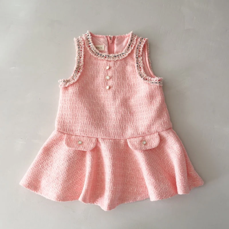 Pudding - Korean Children Fashion - #childrensboutique - Lovely Jumper Skirt - 12