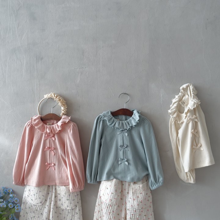 Pudding - Korean Children Fashion - #designkidswear - Frill Tee - 7