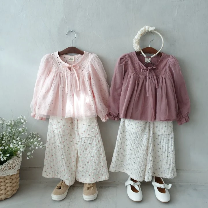 Pudding - Korean Children Fashion - #fashionkids - Ribbon Blouse - 10